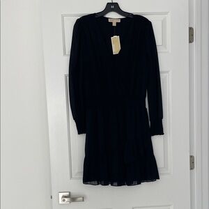 MICHAEL Michael Kors Black Long Sleeve Dress